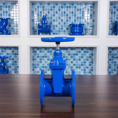 QT450 Soft Seal Gate Valve PN10 DN80 مطحنة زيت الغاز المائي من الحديد الزهر