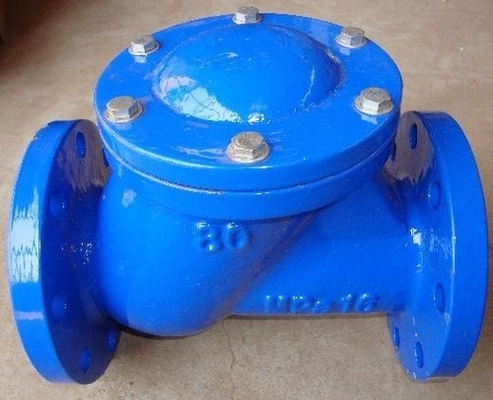 Ggg40 صمام فحص سوينغ حديد الدكتايل DN400 PN16 صمامات فحص معدنية ثنائية الاتجاه