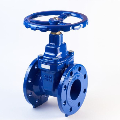 QT450 F4 Soft Seal Pn16 بوابة صمام QT450 طاحونة كرة زيت الغاز المائي الحديد الزهر
