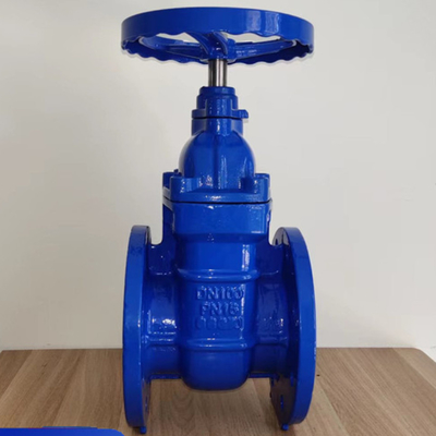 F4 Ggg50 Soft Seal DN50 صمام بوابة مشفه بأختام NBR EPDM مقاومة للصدأ